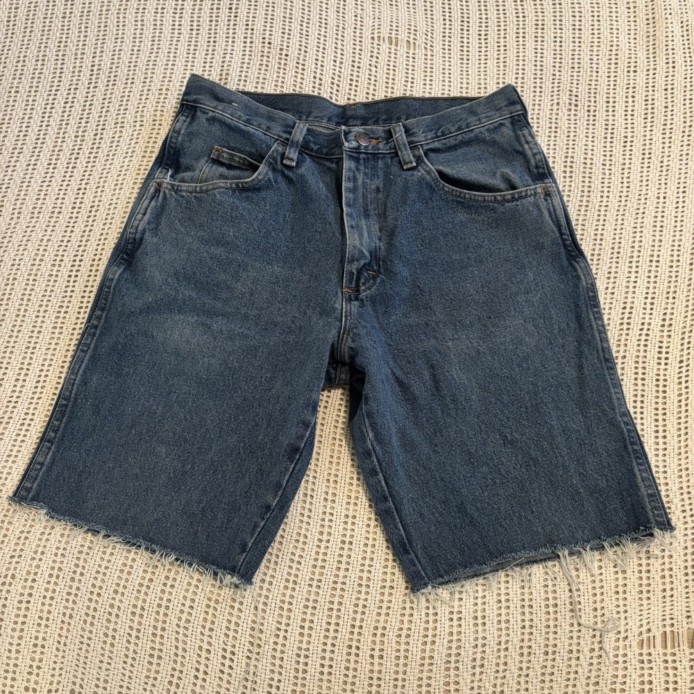 Vintage Rustler Jean Shorts Jorts Men's 30 Y2K Skate Dad Core Blue Wash Baggy